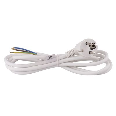 Przewód przyłączeniowy PVC 3 x 1,0 mm 2 m biały
