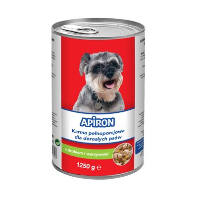 Karma dla psa z dróbiem i warzywami 1250 g Apiron