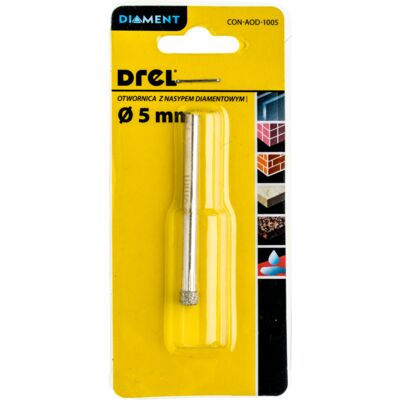 Otwornica z nasypem diamentowym 5 mm Drel