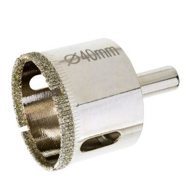 Otwornica z nasypem diamentowym 40 mm Drel