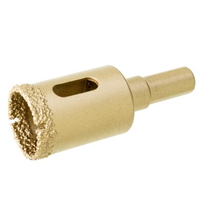 Otwornica z wlutowanym nasypem diamentowym 25 mm Drel