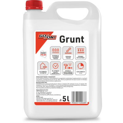 Grunt akrylowy impregnująco gruntujący bezbarwny 5 l GO/ON!