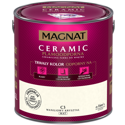 Farba ceramiczna waniliowy kryształ C3 2,5 l Magnat