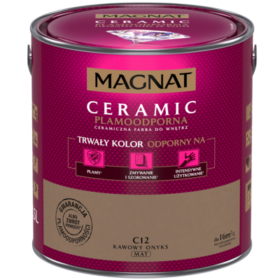 Farba ceramiczna kawowy onyks C12 2,5 l Magnat