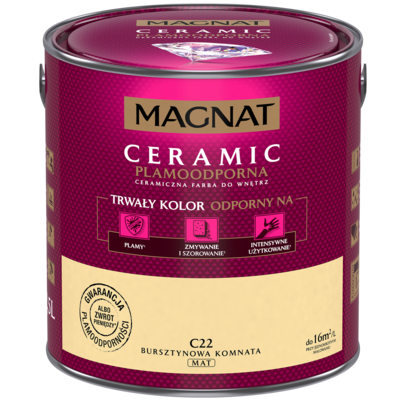 Farba ceramiczna MAGNAT Ceramic bursztynowa komnata C22 2,5 l