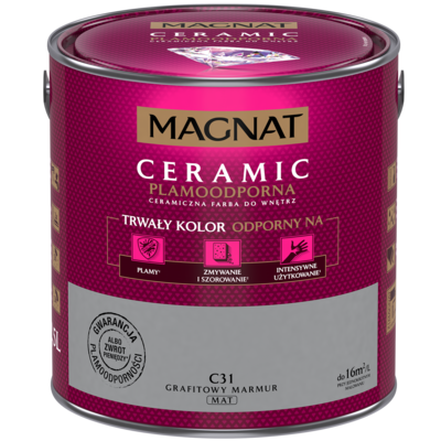 Farba ceramiczna grafitowy marmur C31 2,5 l Magnat