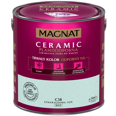 Farba ceramiczna szmaragdowa toń C38 2,5 l Magnat