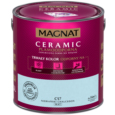 Farba ceramiczna niebiański chalcedon C57 2,5 l Magnat