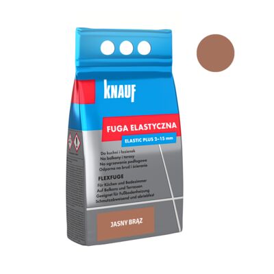 Fuga elastyczna 4 kg jasny brąz Knauf