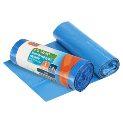 Worki do segregacji 120L, 5 szt. papier (niebieskie)