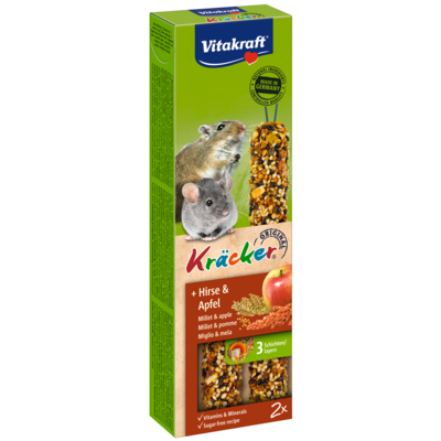 Kolba dla myszki Kracker 2 sztuki proso/jabłko Vitakraft