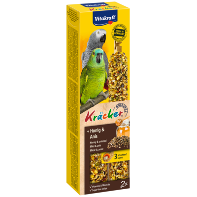 Kolba dla dużych papug Kracker 2 sztuki miód/anyż Vitakraft