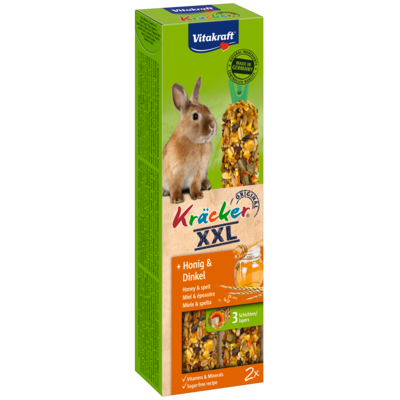 Kolba dla królika Kracker XXL 2 sztuki miód/orkisz Vitakraft