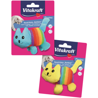 Zabawka dla kota kotek wypchany rainbow Vitakraft