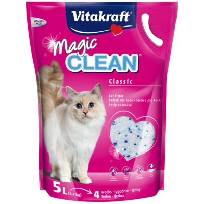 Żwirek silikonowy - silikatowy dla kota Magic Clean 5 l Vitakraft