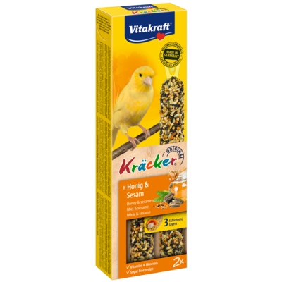 Kolba dla kanarka Kracker 2 sztuki miód/sezam Vitakraft