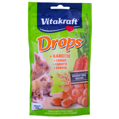 Przysmak dla gryzoni Drops 75 g marchewka QQ