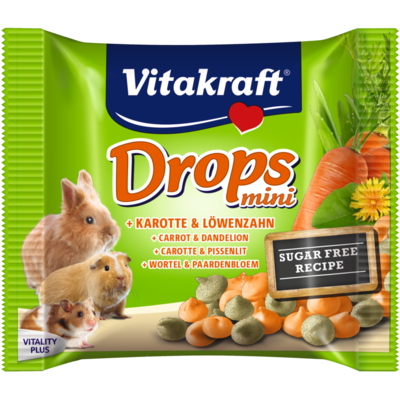 Przysmak dla gryzoni Drops mini 40 g marchewka QQ
