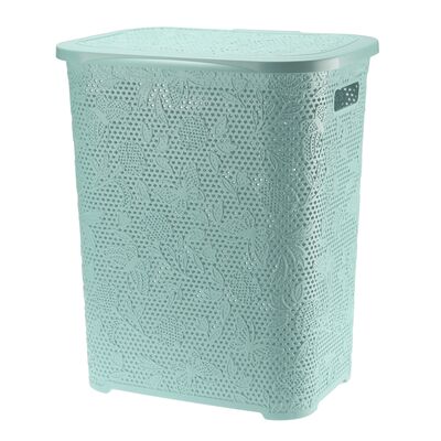 Kosz na bieliznę 55 l FANCY miętowy