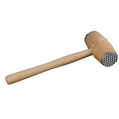Młotek drewniany z końcówką metalową