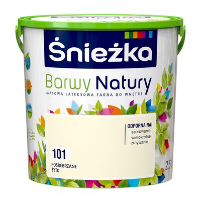 Farba lateksowa Barwy Natury posrebrzane żyto 101 2,5 l Śnieżka