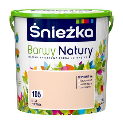 Farba lateksowa Barwy Natury letni poranek 105 2,5 l Śnieżka