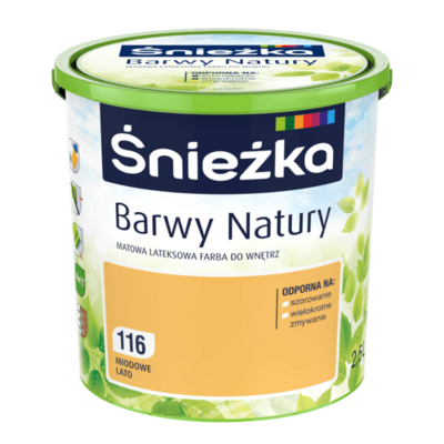 Farba lateksowa Barwy Natury Miodowe Lato 116 2,5 l Śnieżka