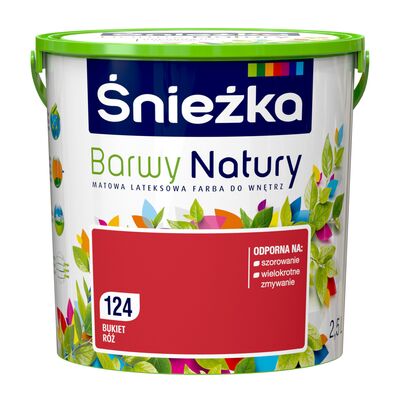 Farba lateksowa Barwy Natury bukiet róż 124 2,5 l Śnieżka