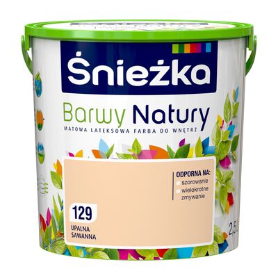 Farba lateksowa Barwy Natury upalna sawanna 129 2,5 l Śnieżka