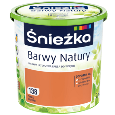 Farba lateksowa Barwy Natury Smak Imbiru 2,5 l Śnieżka