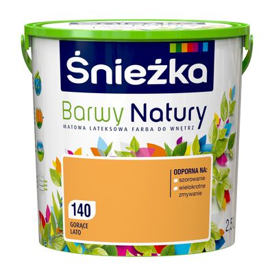 Farba lateksowa Barwy Natury gorące lato 140 2,5 l Śnieżka