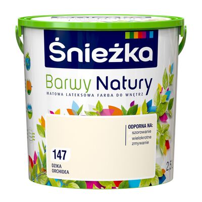 Farba lateksowa Barwy Natury dzika orchidea 147 2,5 l Śnieżka
