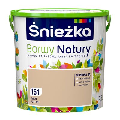 Farba lateksowa Barwy Natury kwiat pustyni 151 2,5 l Śnieżka
