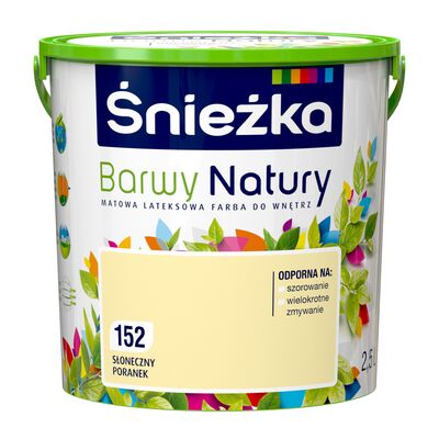 Farba lateksowa Barwy Natury słoneczny poranek 152 2,5 l Śnieżka