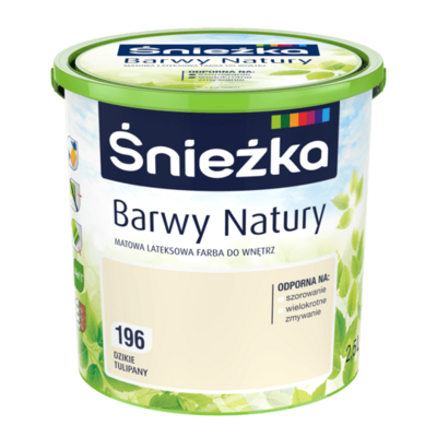 Farba lateksowa Barwy Natury Dzikie Tulipany 196 2,5 l Śnieżka