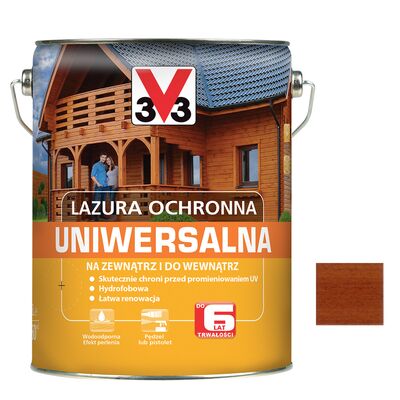 Lazura ochronna uniwersalna Mahoń 5 l V33