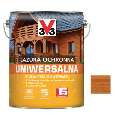 Lazura ochronna uniwersalna Dąb Złocisty 5 l V33