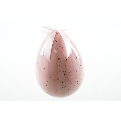 Zawieszka styropianowa jajko 20 cm różowe