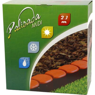 Palisada obrzeże trawnika Midi jasny brąz 14,2 x 14 cm 2,1 m