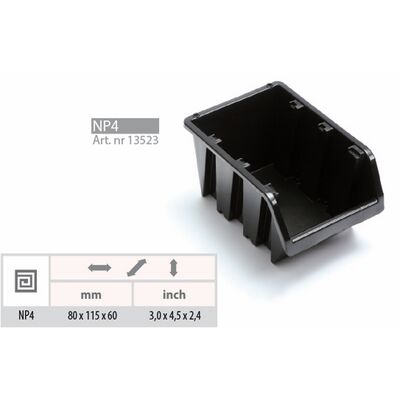Pojemnik magazynowy Truck 11,5 x 8 x 6 cm czerwony