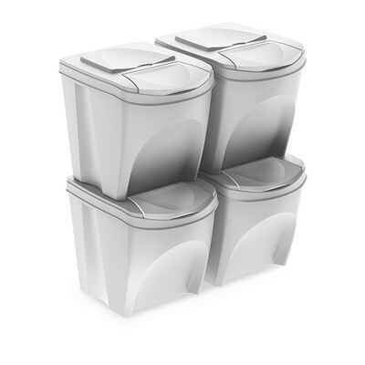 Kosz na śmieci SET4 - biały