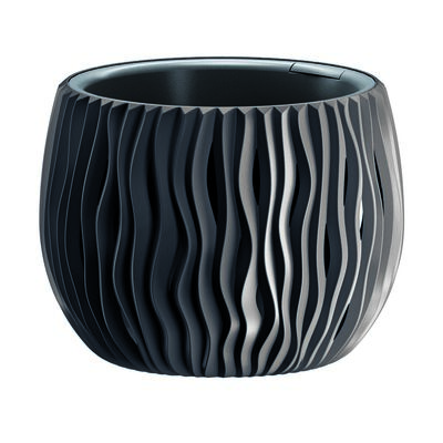 Doniczka BOWL SANDY Ø18 x 13,8 cm antracytowy
