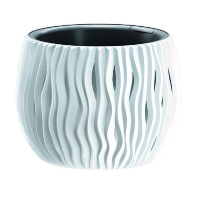 Doniczka BOWL SANDY Ø18 x 13,8 cm biały