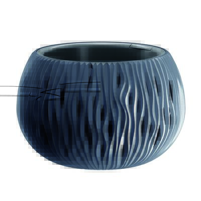 Doniczka BOWL SANDY Ø29 x 19 cm antracytowy