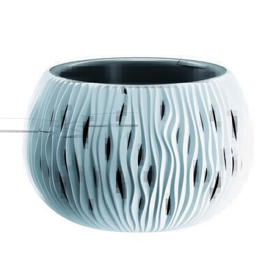 Doniczka BOWL SANDY Ø29 x 19 cm biały