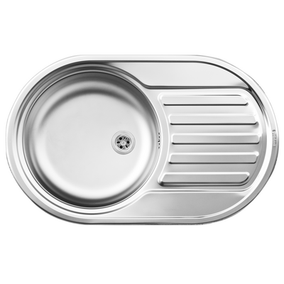 Zlewozmywak SR MINI flat (76,5x48) 1B 1D - 60 mm