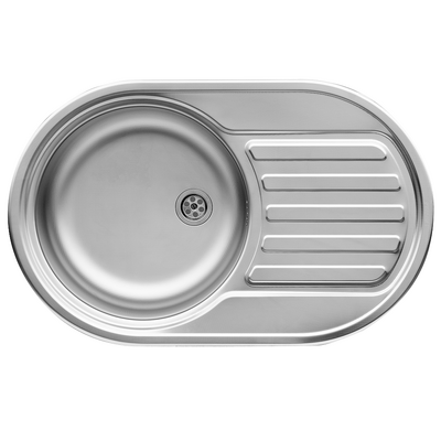 Zlewozmywak SR MINI Len flat (76,5x48) 1B 1D - 60 mm