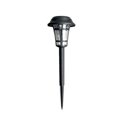 Lampa solarna LED 10 x 38 cm czarny
