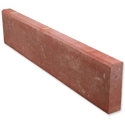 Obrzeże betonowe czerwone 75 x 20 x 6 cm