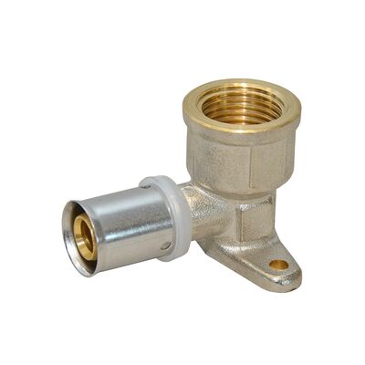 Kolano pex montażowe zaprasowywane 1/2" x 16 gwint wewnętrzny